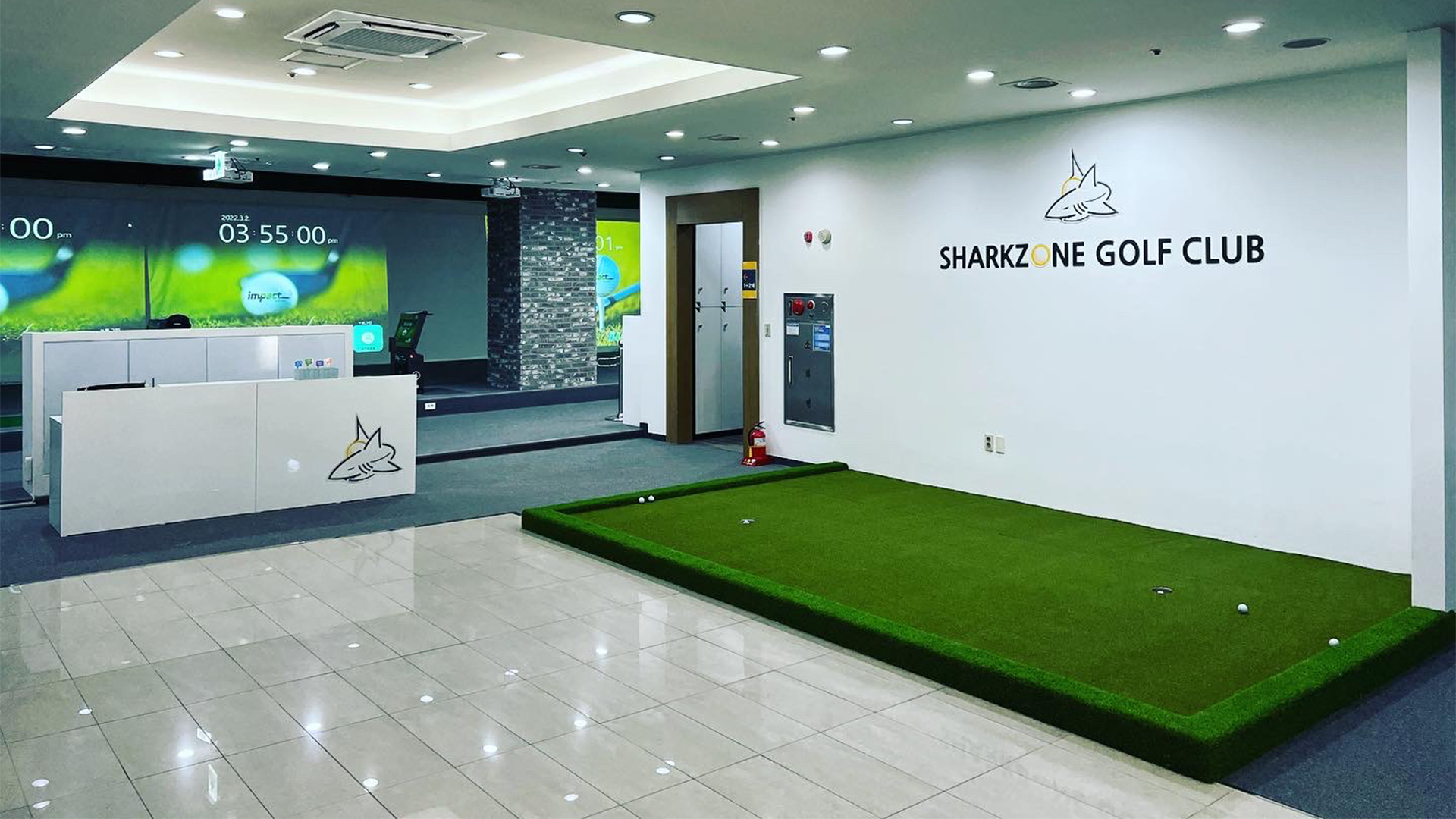 실내 스크린골프 연습장 사진